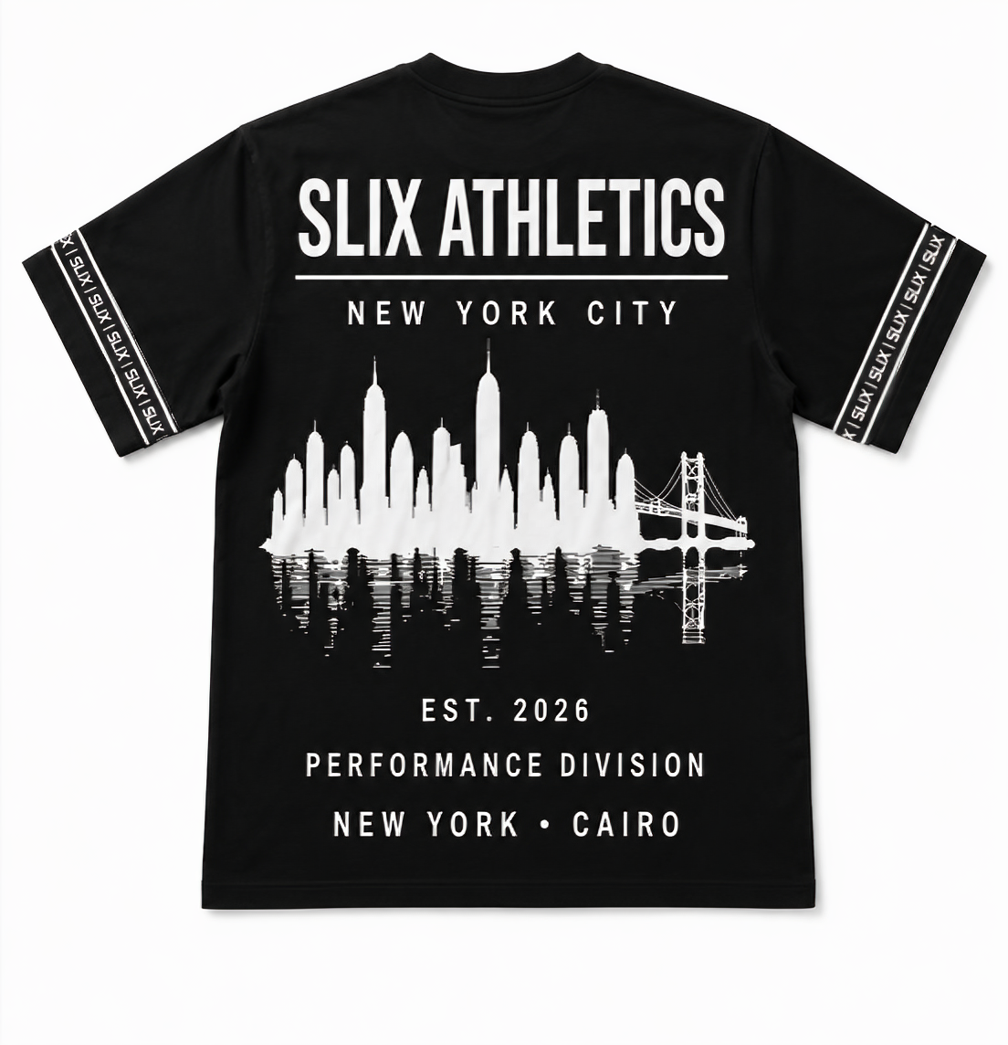 SLIX ATHLETICS MIDNIGHT BLACK TEE